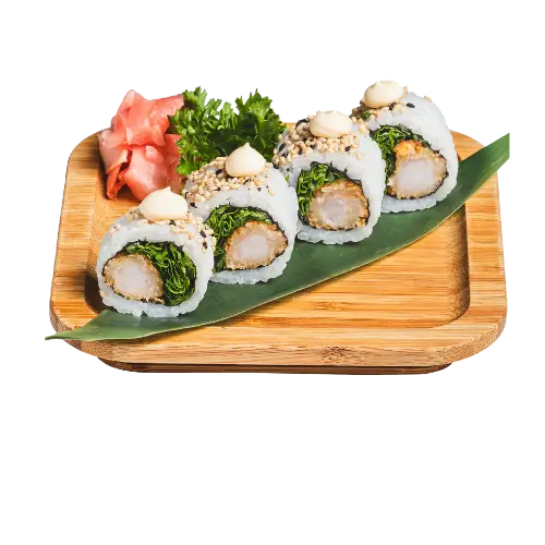 Uramaki Tempura Camarão & Greens - Wagasa Sushi Bar