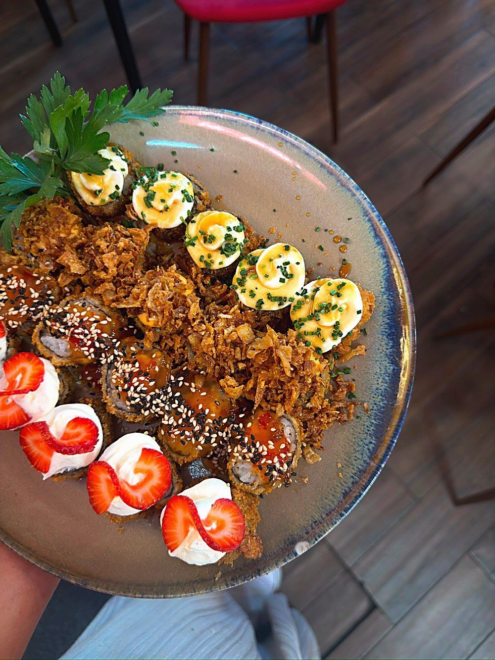 Hot roll crocante, opção quente do rodízio Wagasa